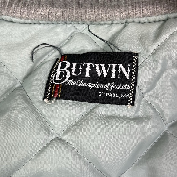 Vintage Duluth Hockey Satin Jacket Minnesota Button Up Varsity Coat - Picture 8 of 12